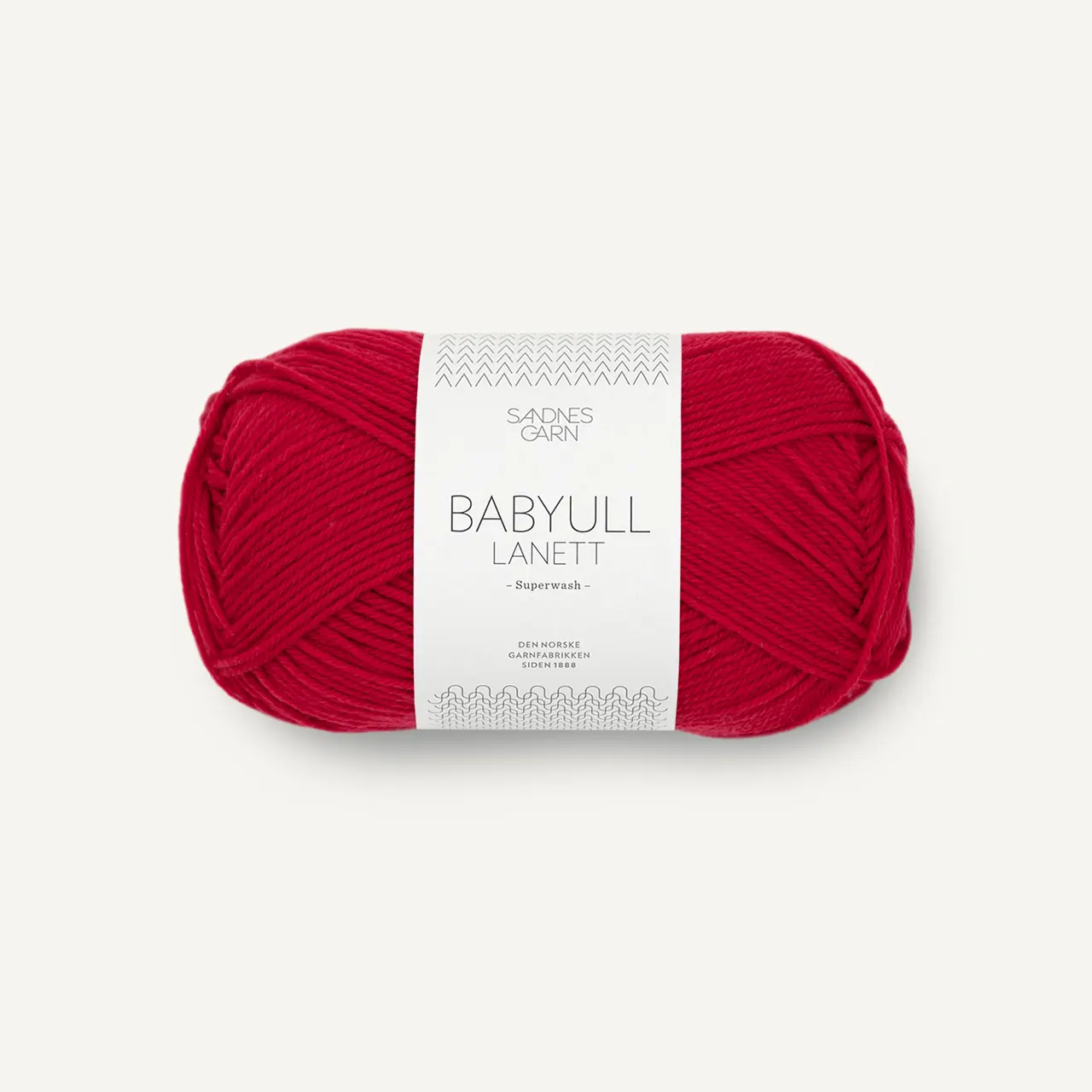 Babyull Lanett 4128 Rød von Sandnes Garn. Herrlich weiches Babygarn