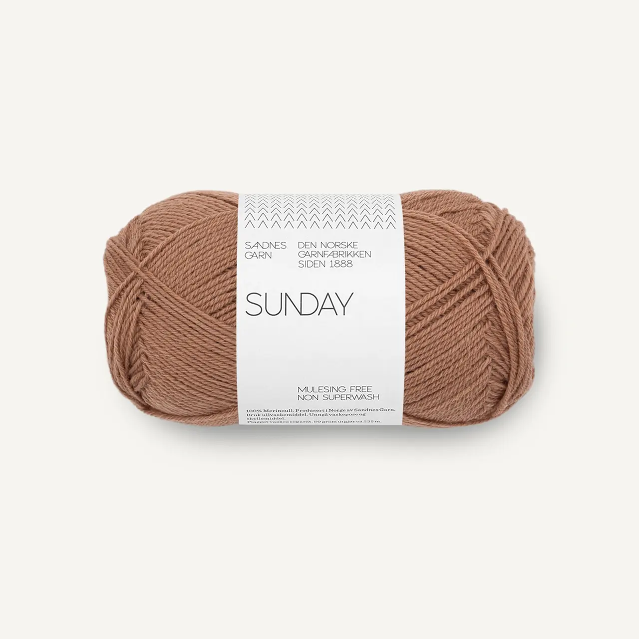 Sunday 3342 Mocha Mousse von Sandnes Garn. Ein zauberhaft leichtes Merinogarn nicht Superwash behandelt