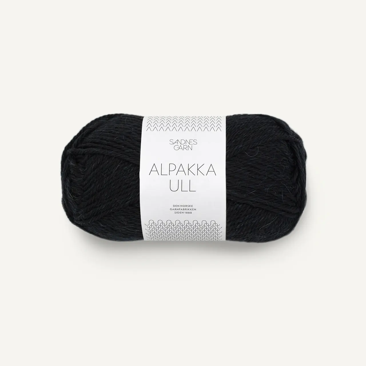 Alpakka Ull 1099 Sort von Sandnes Garn. Leicht wie Wolle und warm wie Alpaka.