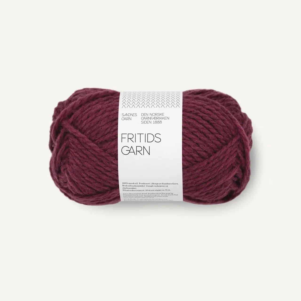 Fritidsgarn 4372 Deep Burgundy von Sandnes Garn. Das Stricken und Filzen mit diesem Garn ist ein Kinderspiel.