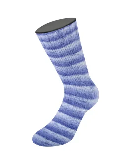 Cosy Socks Soft Stripes <br/>101&nbsp;Blauviolett/<wbr>Veilchenblau/<wbr>Zartviolett/<wbr>Weiß