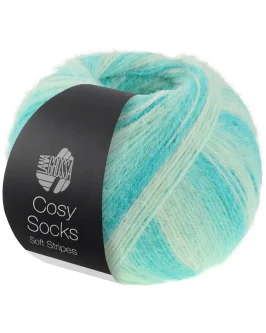 Cosy Socks Soft Stripes <br/>102&nbsp;Jade/<wbr>Licht-/<wbr>Weißgrün/<wbr>Rohweiß