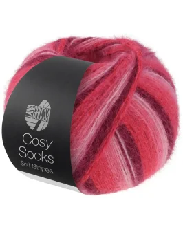 Cosy Socks Soft Stripes <br/>105&nbsp;Bordeaux/<wbr>Rosa/<wbr>Himbeer/<wbr>Pink