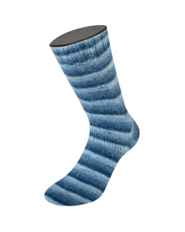 Cosy Socks Soft Stripes <br/>106&nbsp;Schwarz-/<wbr>Grau-/<wbr>Rauch-/<wbr>Weißblau