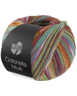 Cotonella Multi <br/>112 Aubergine/<wbr>Türkis/<wbr>Gelb/<wbr>Frühlingsgrün/<wbr>Rot Bunt