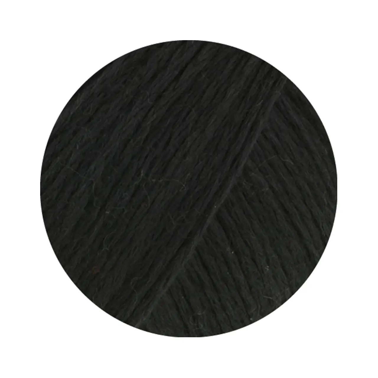 Cotonella Uni 213 Schwarz von Lana Grossa. Weiches Kettengarn aus unmercerisierter Pima Baumwolle