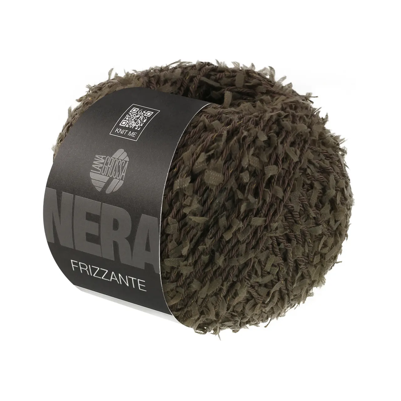 Frizzante 4 Mokka von Lana Grossa. Ein lebendiges Garn mit außergewöhnlicher Struktur das Strickprojekten Dynamik und Ausdruck verleiht.