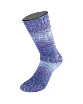 Meilenweit 100 Woolycell Duo <br>6004&nbsp;Rot-/<wbr>Grauviolett/<wbr>Jeans