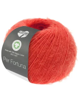 Per Fortuna GOTS <br />64&nbsp;Leuchtendrot