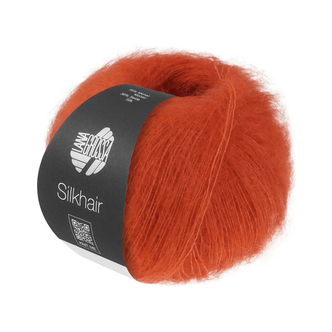 Silkhair Uni 223 Mandarin von Lana Grossa. Feines Lace-Garn aus Superkid Mohair mit Seide