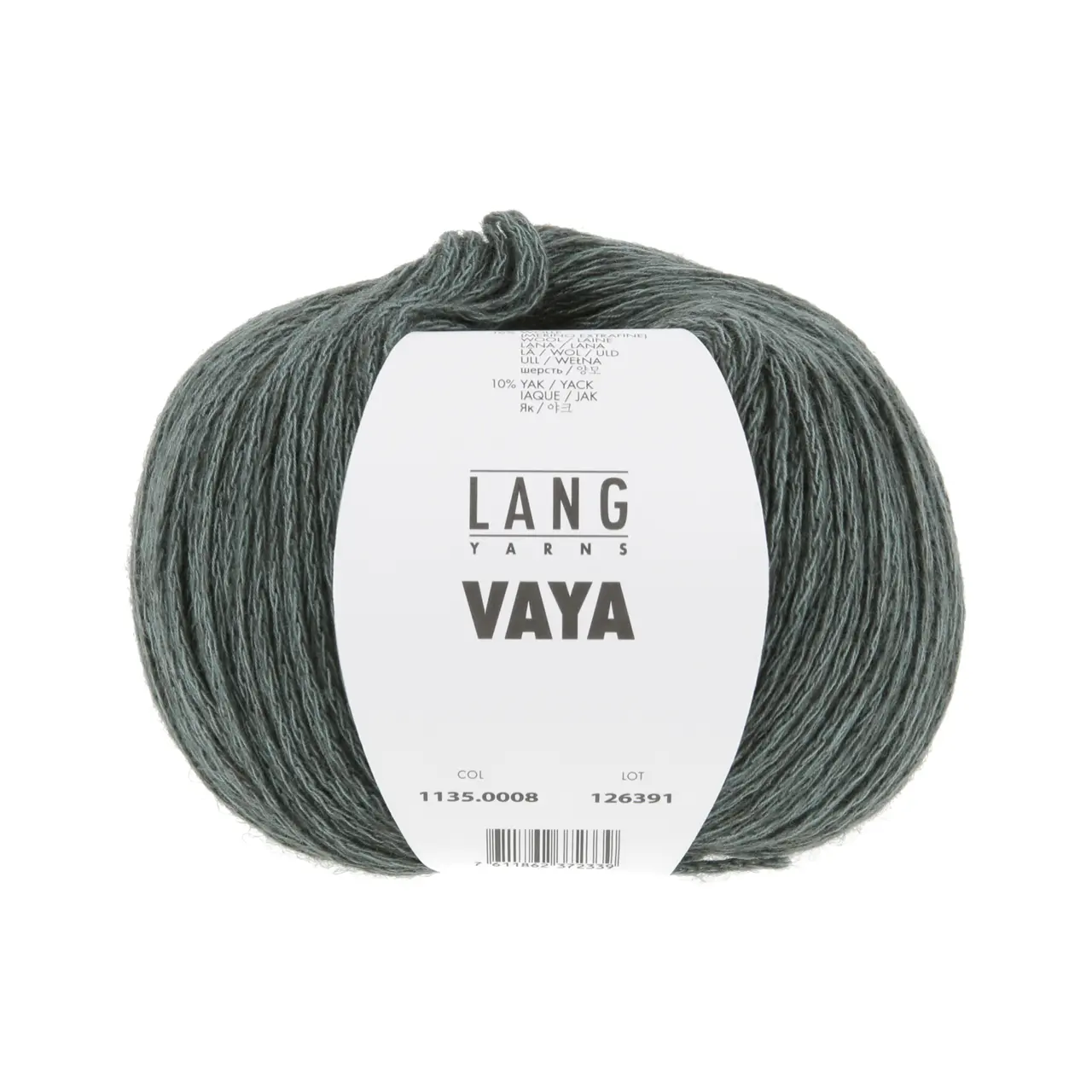 Vaya 8 Graugrün von Lang Yarns. Eine Portion Sommer ein bisschen Winter und eine Prise Luxus – In VAYA haben wir das Beste von allem was wir am Stricken und Häkeln lieben in einem Wollknäuel vereint. Verarbeiten Sie dieses luftige Garn aus Baumwolle Merino und Yak zu den perfekten Kleidungsstücken für die Zwischensaison welche Sie hegen und pflegen werden. Damit die Farbe schön und gleichmäßig wird empfehlen wir mit zwei Wollknäueln abwechselnd zu arbeiten.