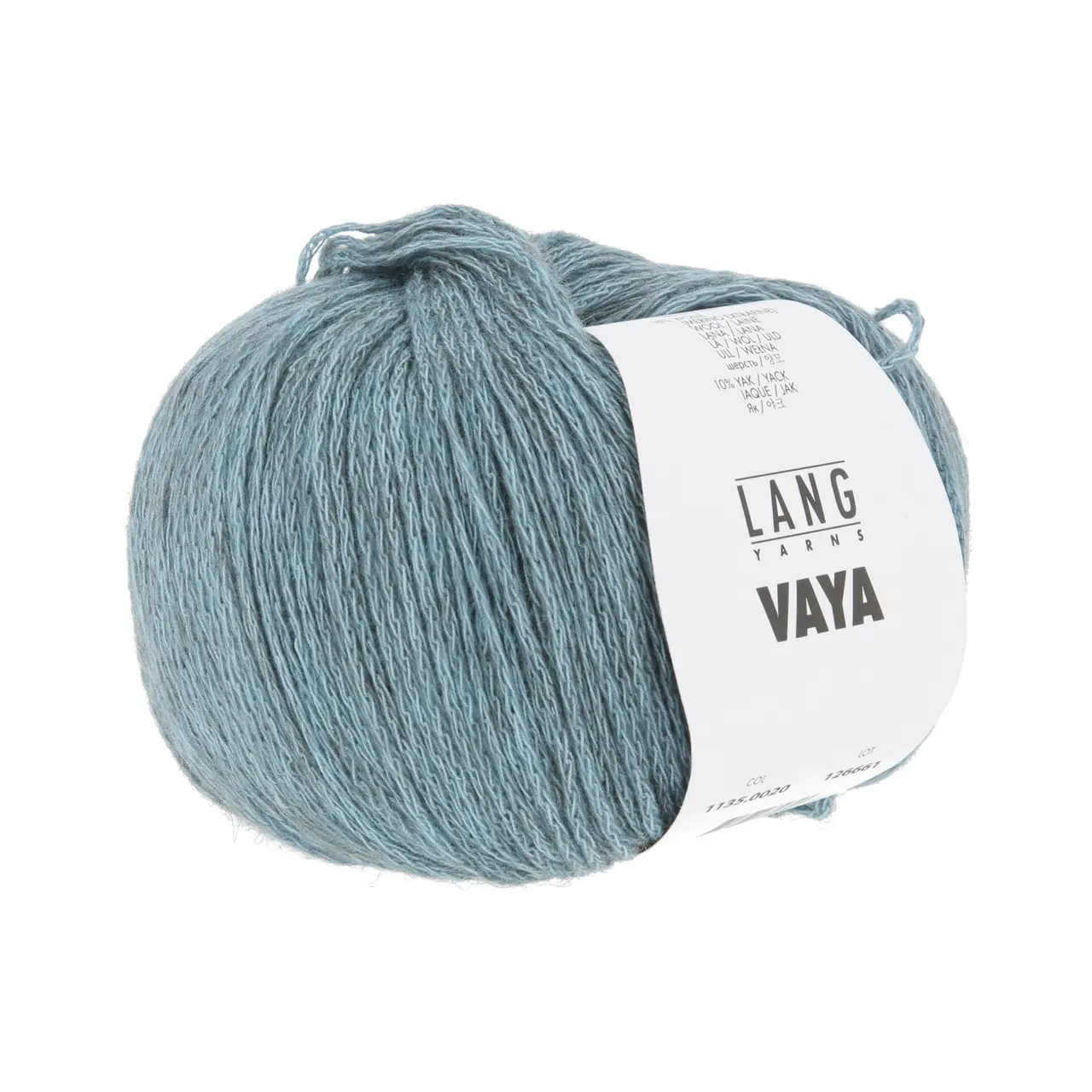 Vaya 20 Hellblau von Lang Yarns. Eine Portion Sommer ein bisschen Winter und eine Prise Luxus – In VAYA haben wir das Beste von allem was wir am Stricken und Häkeln lieben in einem Wollknäuel vereint. Verarbeiten Sie dieses luftige Garn aus Baumwolle Merino und Yak zu den perfekten Kleidungsstücken für die Zwischensaison welche Sie hegen und pflegen werden. Damit die Farbe schön und gleichmäßig wird empfehlen wir mit zwei Wollknäueln abwechselnd zu arbeiten.