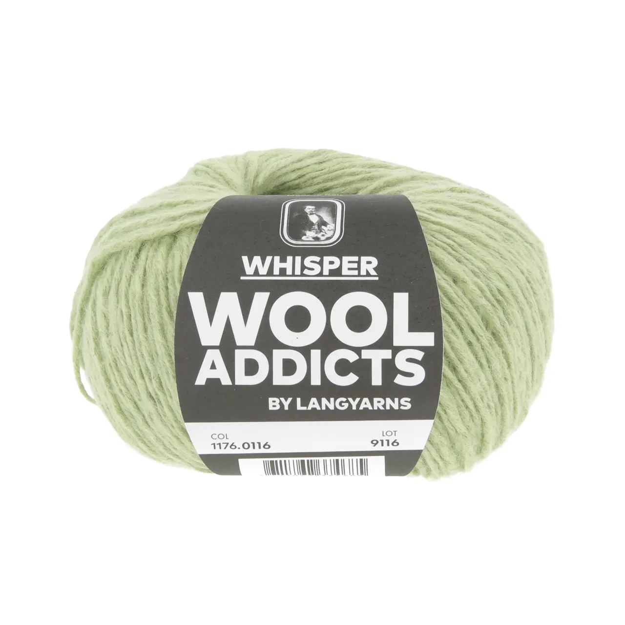 Whisper 116 Pistachio von Lang Yarns. WHISPER is perfect for summer projects that breathe flow and make an impression without ever shouting for attention. This 4-ply linen yarn locks soft cotton fibers into its core during the plying process blending the strength of linen with the gentle touch of cotton. It glides whisper-light across your needles or hook turning each stitch into a soft-spoken statement.