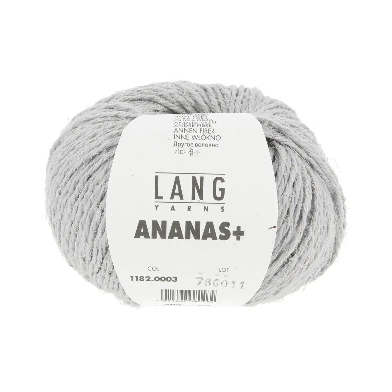 Ananas+ 3 Grau von Lang Yarns. ANANAS+ ist die dickere Variante unseres Garns aus Ananasfasern. Es eignet sich perfekt für Wohnaccessoires und dekorative Projekte die eine gute Formstabilität erfordern.