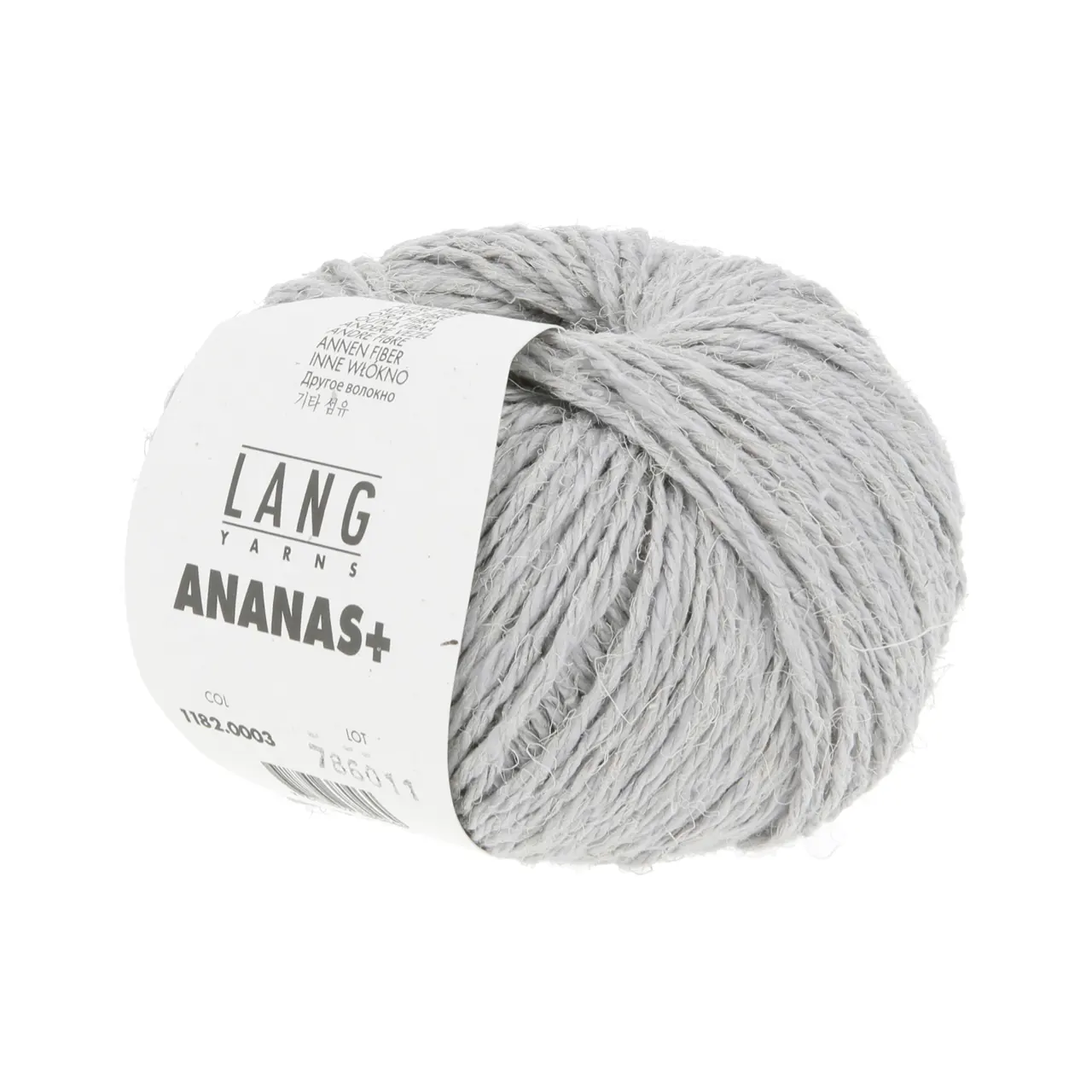 Ananas+ 3 Grau von Lang Yarns. ANANAS+ ist die dickere Variante unseres Garns aus Ananasfasern. Es eignet sich perfekt für Wohnaccessoires und dekorative Projekte die eine gute Formstabilität erfordern.
