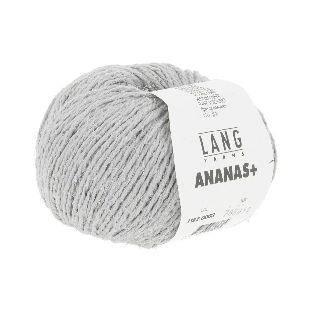 Ananas+ 3 Grau von Lang Yarns. ANANAS+ ist die dickere Variante unseres Garns aus Ananasfasern. Es eignet sich perfekt für Wohnaccessoires und dekorative Projekte die eine gute Formstabilität erfordern.