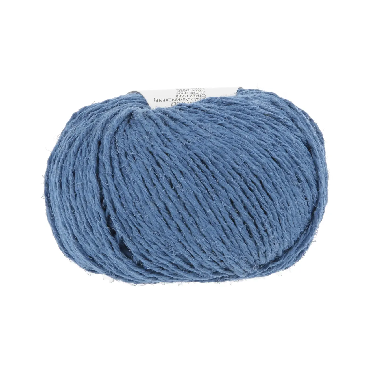 Ananas+ 6 Blau von Lang Yarns. ANANAS+ ist die dickere Variante unseres Garns aus Ananasfasern. Es eignet sich perfekt für Wohnaccessoires und dekorative Projekte die eine gute Formstabilität erfordern.