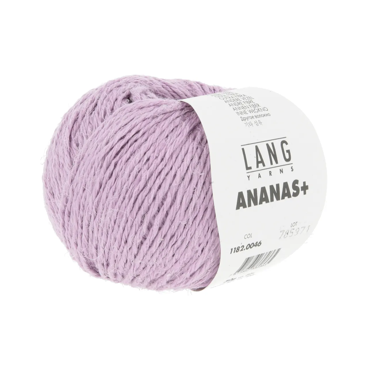 Ananas+ 46 Lila von Lang Yarns. ANANAS+ ist die dickere Variante unseres Garns aus Ananasfasern. Es eignet sich perfekt für Wohnaccessoires und dekorative Projekte die eine gute Formstabilität erfordern.