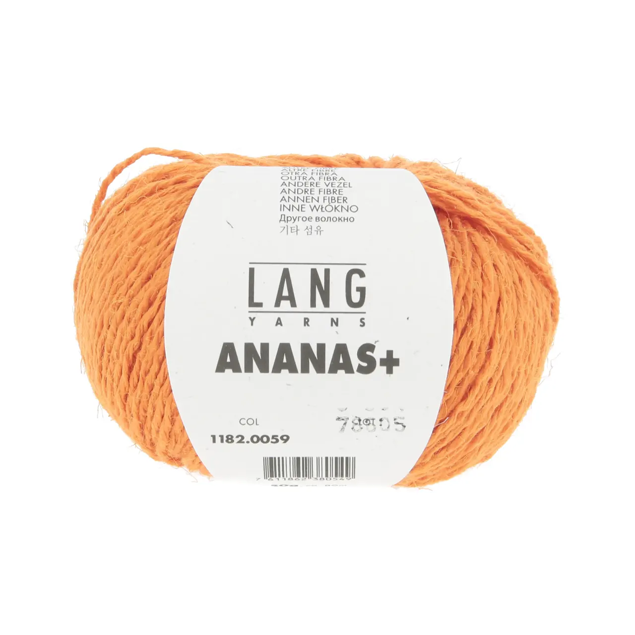 Ananas+ 59 Orange von Lang Yarns. ANANAS+ ist die dickere Variante unseres Garns aus Ananasfasern. Es eignet sich perfekt für Wohnaccessoires und dekorative Projekte die eine gute Formstabilität erfordern.