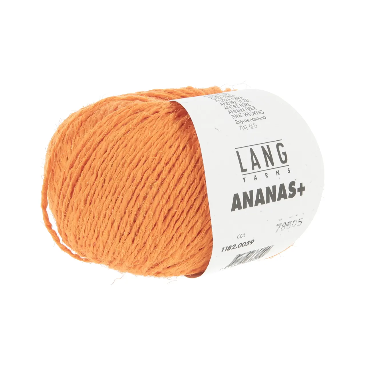 Ananas+ 59 Orange von Lang Yarns. ANANAS+ ist die dickere Variante unseres Garns aus Ananasfasern. Es eignet sich perfekt für Wohnaccessoires und dekorative Projekte die eine gute Formstabilität erfordern.