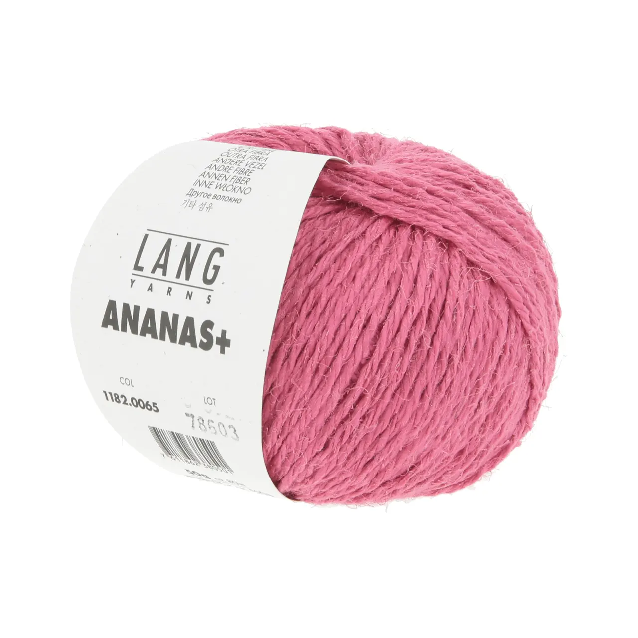 Ananas+ 65 Pink von Lang Yarns. ANANAS+ ist die dickere Variante unseres Garns aus Ananasfasern. Es eignet sich perfekt für Wohnaccessoires und dekorative Projekte die eine gute Formstabilität erfordern.