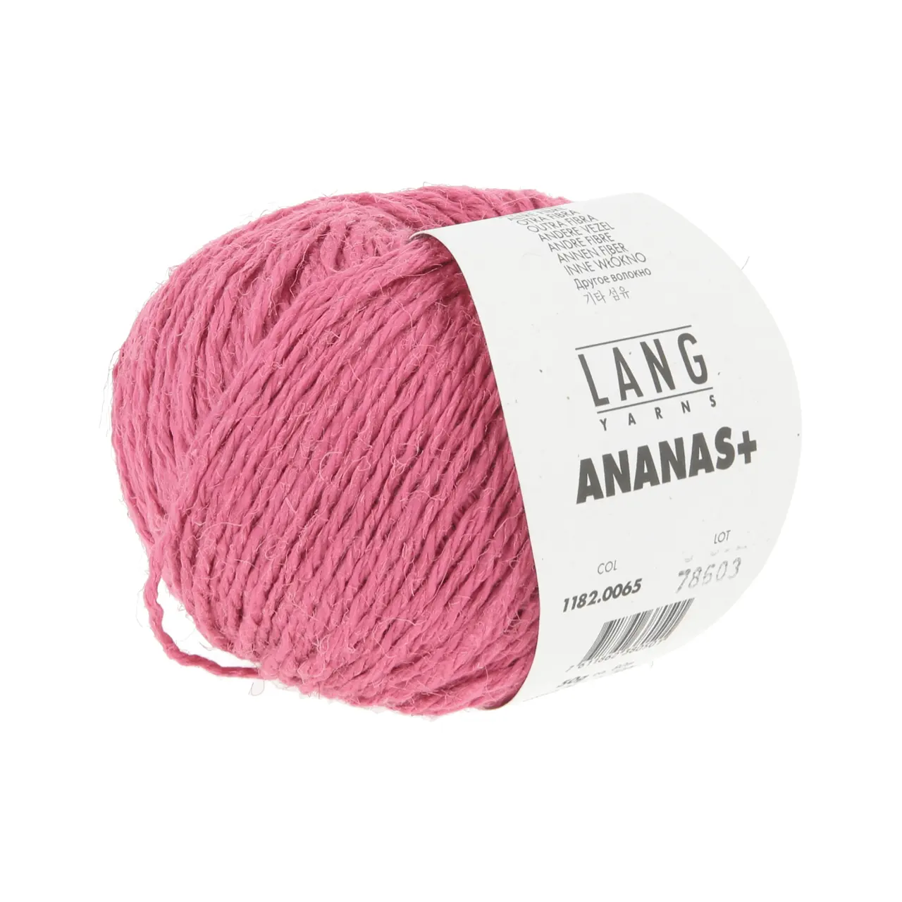 Ananas+ 65 Pink von Lang Yarns. ANANAS+ ist die dickere Variante unseres Garns aus Ananasfasern. Es eignet sich perfekt für Wohnaccessoires und dekorative Projekte die eine gute Formstabilität erfordern.