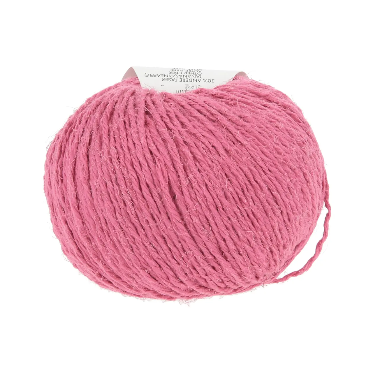 Ananas+ 65 Pink von Lang Yarns. ANANAS+ ist die dickere Variante unseres Garns aus Ananasfasern. Es eignet sich perfekt für Wohnaccessoires und dekorative Projekte die eine gute Formstabilität erfordern.