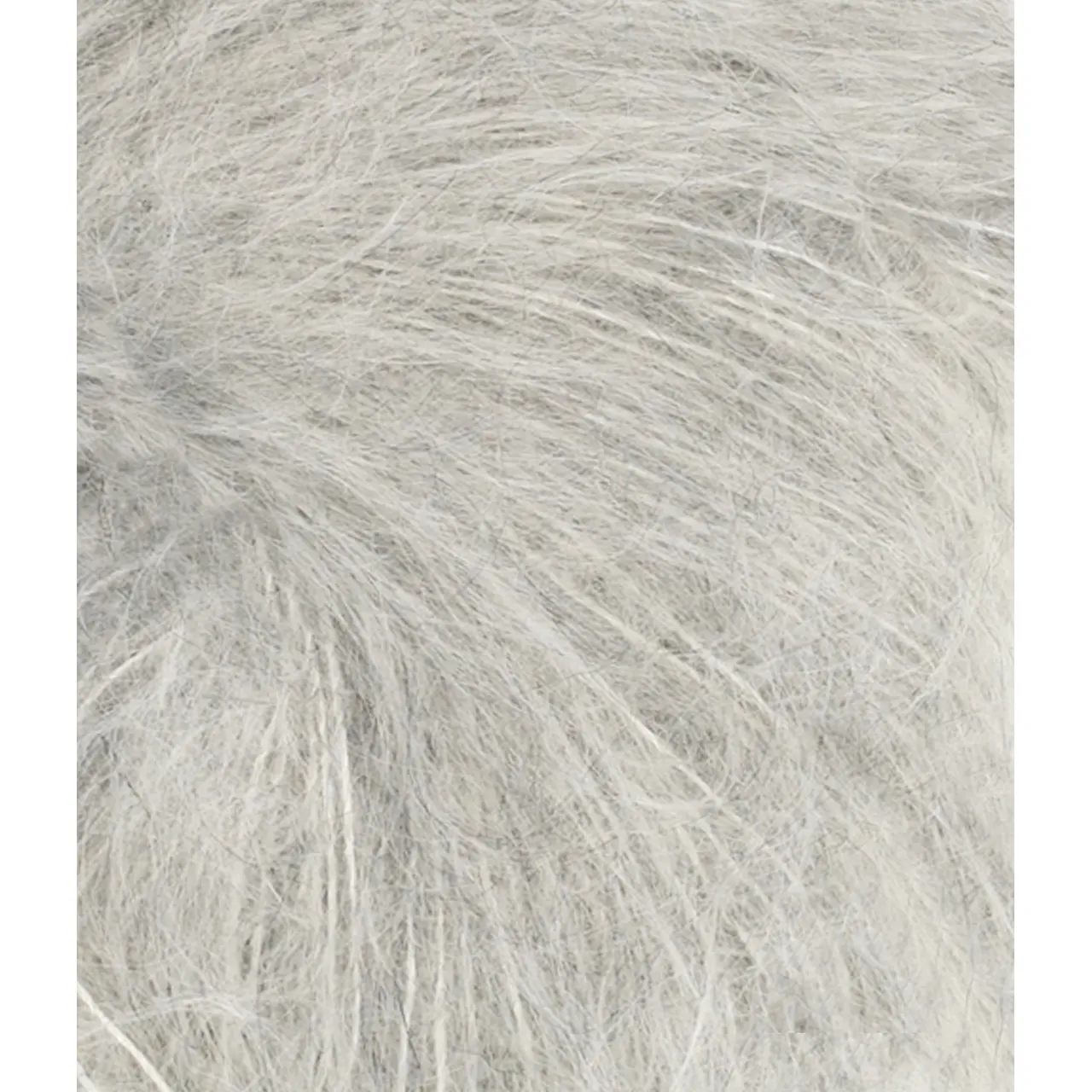 Ballerina Chunky Mohair 1022 Lys Gråmelert von Sandnes Garn. Wunderschön weich und flauschig wie eine Wolke.