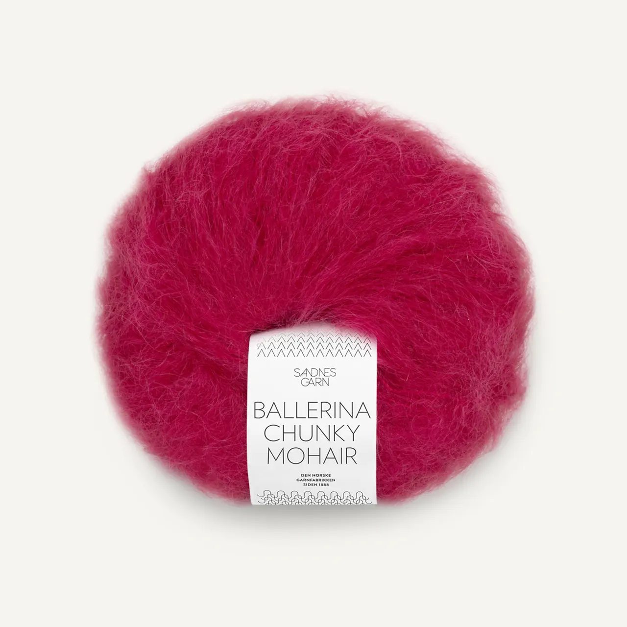 Ballerina Chunky Mohair 4255 Rumba Rød von Sandnes Garn. Wunderschön weich und flauschig wie eine Wolke.