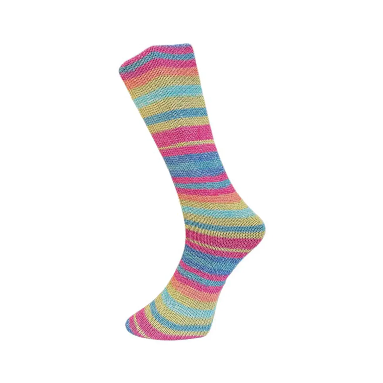 Sockenwolle mit Baumwolle 4Fach 830-25 Pink-Blau-Hellgrün von Ferner Wolle. Dieses hochwertige Sockengarn verbindet Strapazierfähigkeit mit angenehmem Tragekomfort. Der fein abgestimmte Materialmix mit Baumwollanteil sorgt für ein weiches Hautgefühl und ein ausgeglichenes Klima. Ideal für Socken und Strickprojekte die das ganze Jahr über getragen werden.