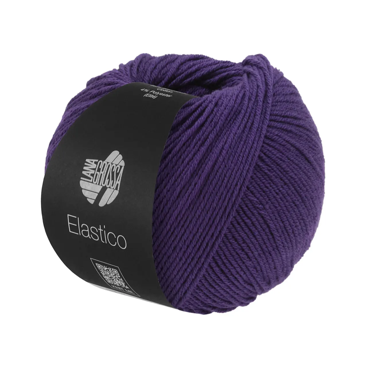 Elastico 198 Dunkelviolett von Lana Grossa. Baumwoll-Klassiker mit leichtem Stretchanteil