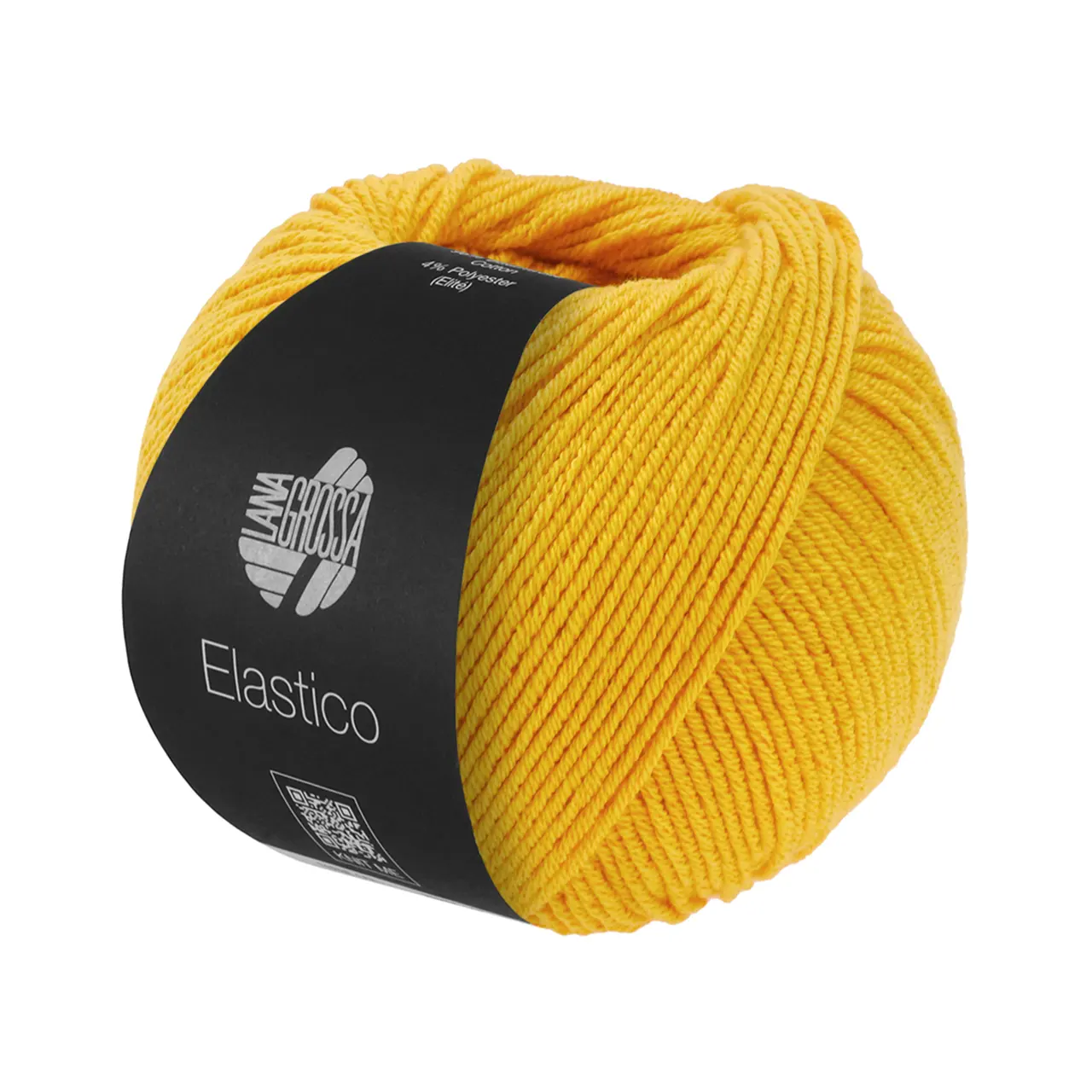Elastico 203 Dottergelb von Lana Grossa. Baumwoll-Klassiker mit leichtem Stretchanteil