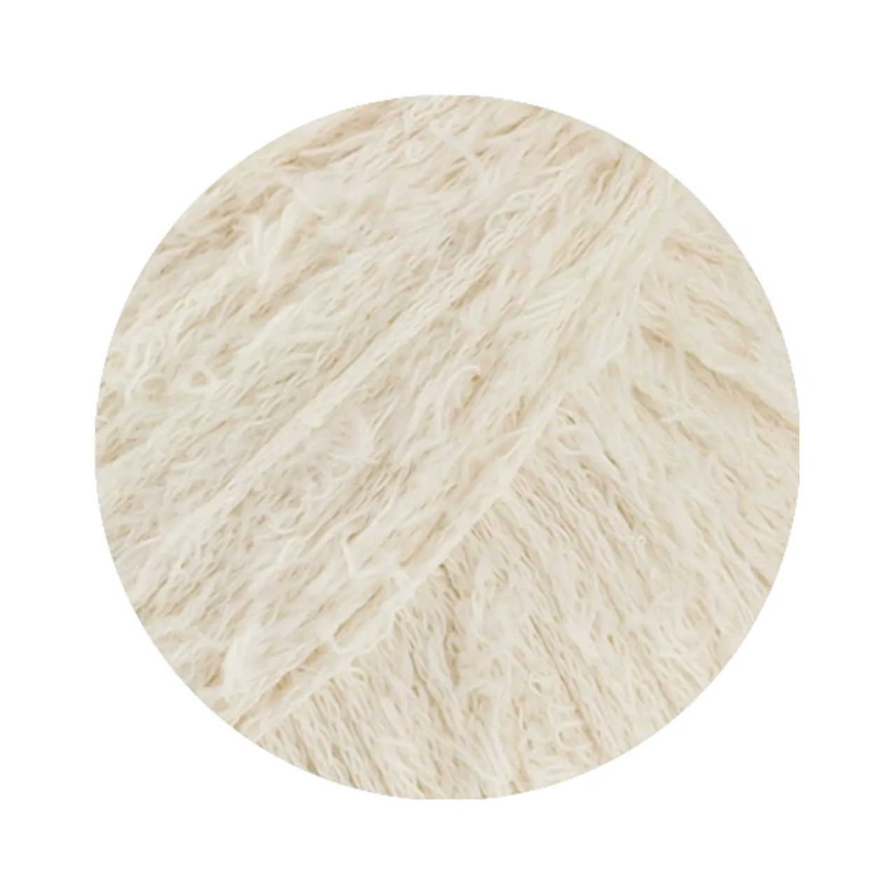 Ella 1 Creme von Lana Grossa. Flauscheffektgarn aus 100% Baumwolle