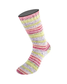Meilenweit 100 Merino Extrafine Pepe <br>4144&nbsp;Pistazie/<wbr>Grüngelb/<wbr>Flieder/<wbr>Grauviolett/<wbr>Creme/<wbr>Bordeaux/<wbr>Pastellrosa