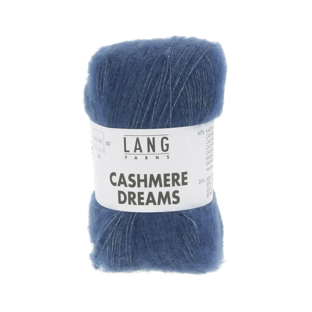 Cashmere Dreams 34 Jeans Dunkel von Lang Yarns. Der Name ist Programm - ein Traum aus Cashmere und Seide.