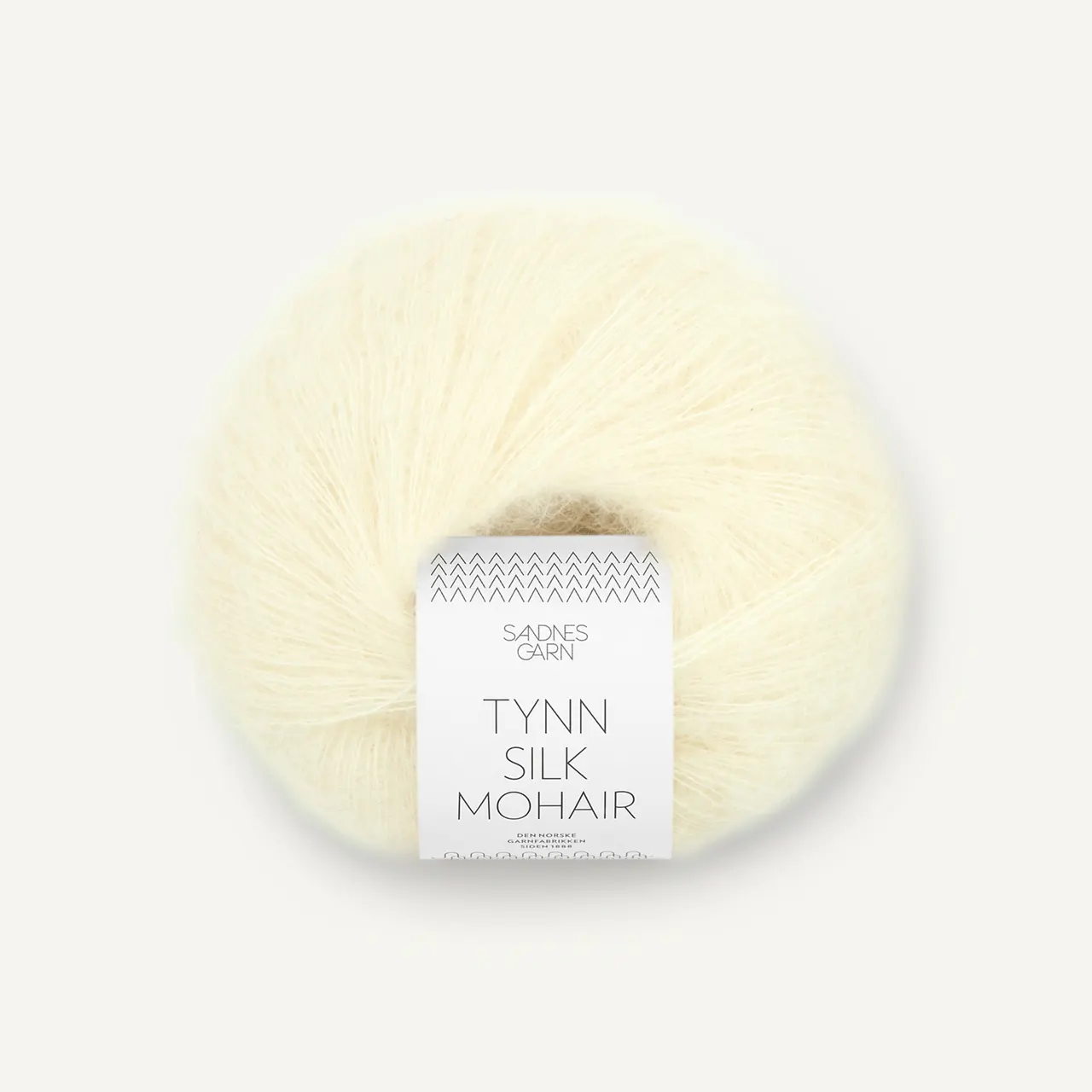 Tynn Silk Mohair 2009 Lemon Icing von Sandnes Garn. Eine weiche und luxuriöse Mischung aus feinstem Mohair Wolle und Seide.