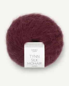 Tynn Silk Mohair <br>4372&nbsp;Dyp Burgunder