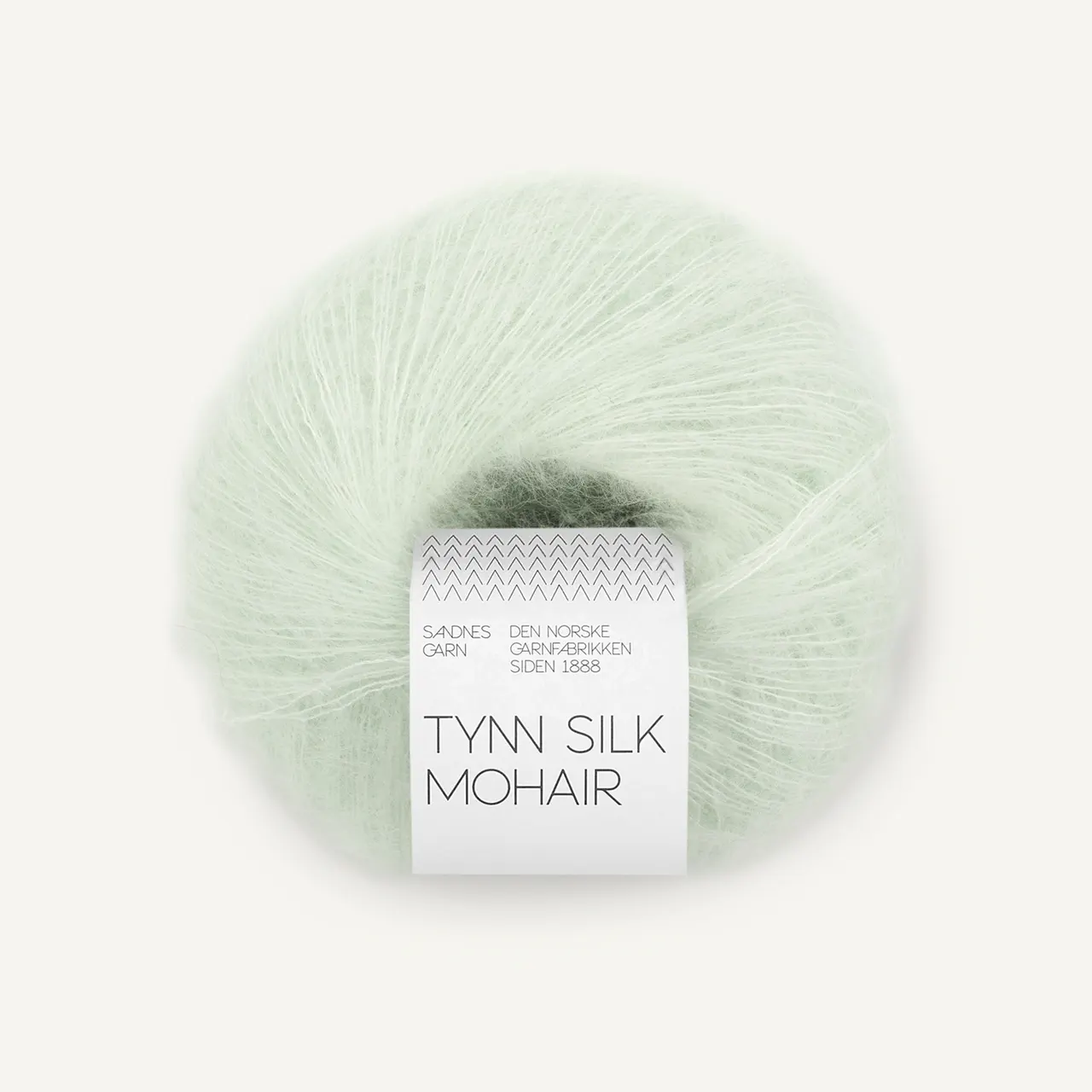 Tynn Silk Mohair 7911 Mint Green von Sandnes Garn. Eine weiche und luxuriöse Mischung aus feinstem Mohair Wolle und Seide.
