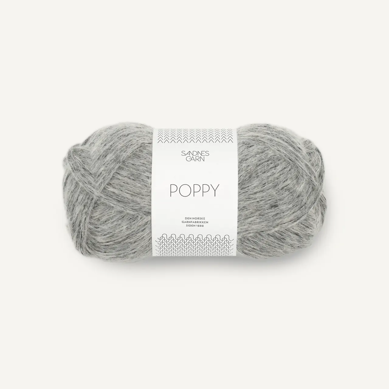 Poppy 1042 Gråmelert von Sandnes Garn. Dieses weiche leichte und luftige Garn ist eine bezaubernde und kreative Wahl für deine Strickprojekte.