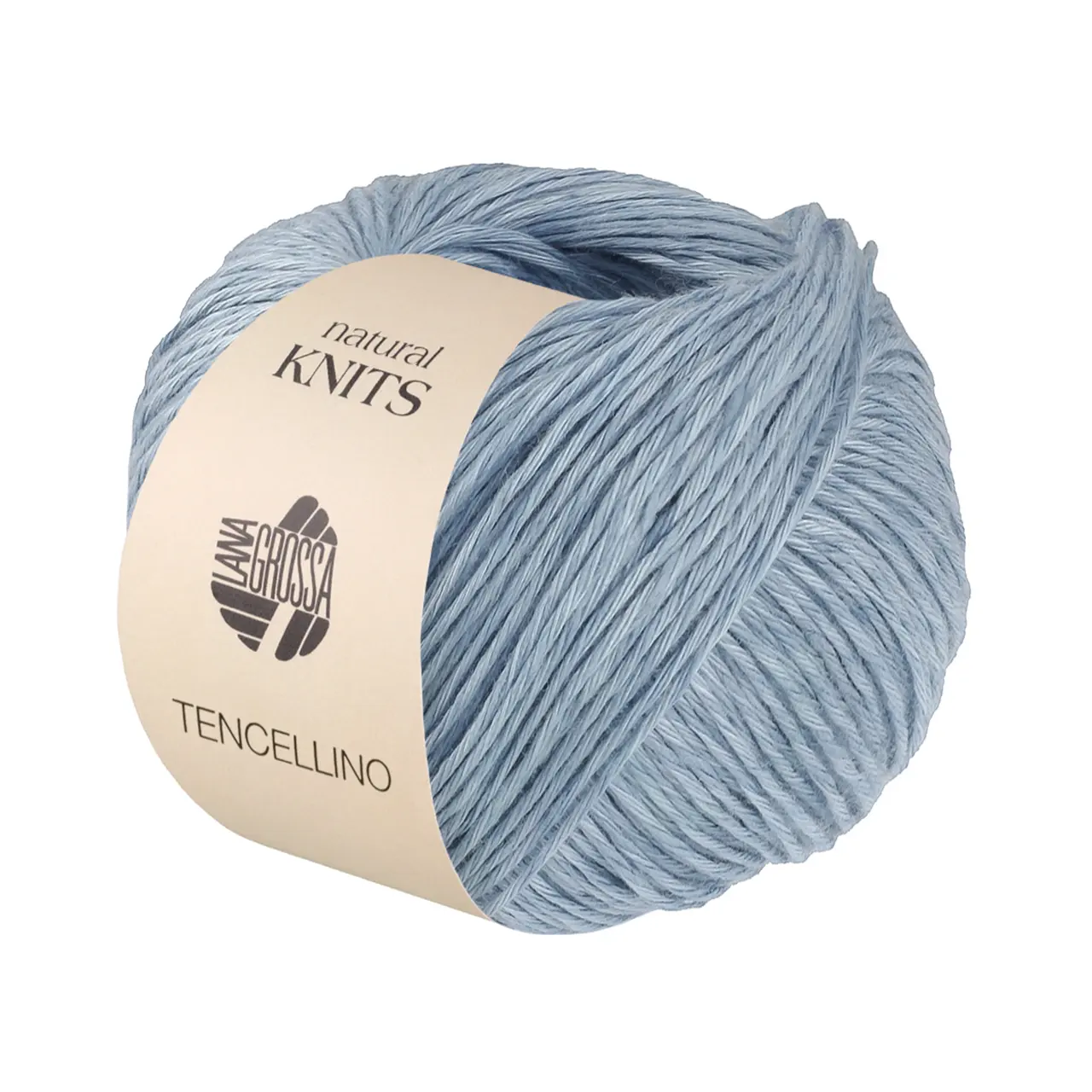 Tencellino 10 Hellblau von Lana Grossa. Klassisch verzirntes Garn aus natürlich mattem Leinen und seidig glänzendem Tencel