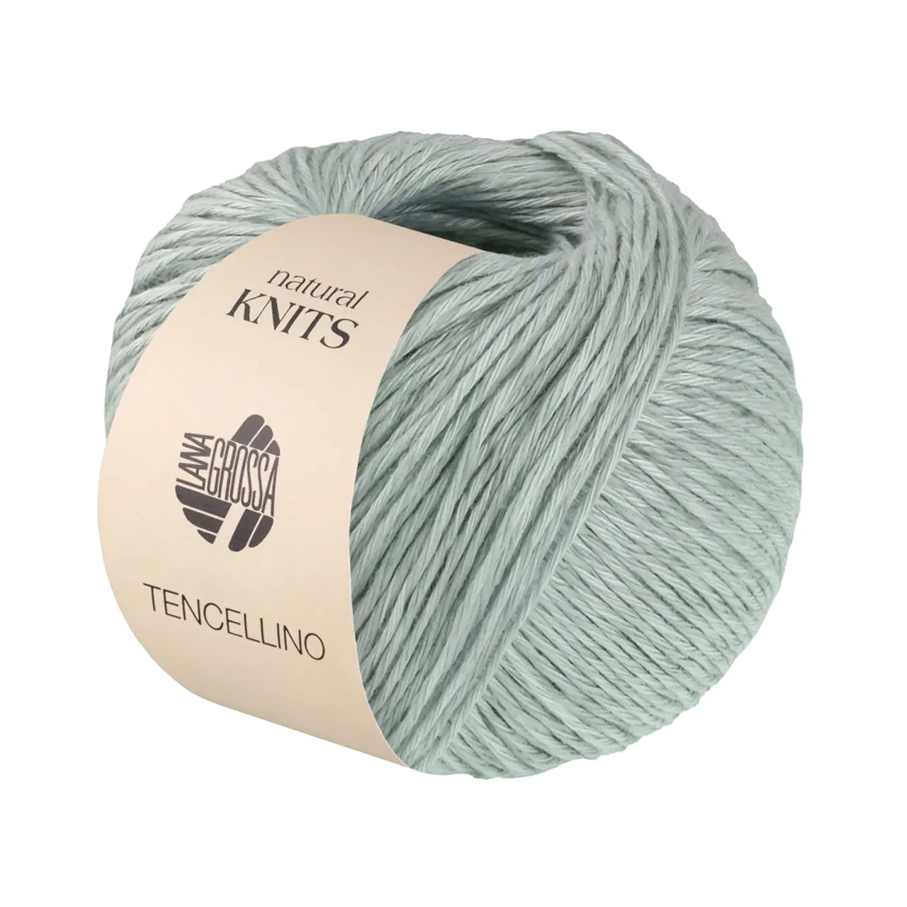 Tencellino 9 Eisblau von Lana Grossa. Klassisch verzirntes Garn aus natürlich mattem Leinen und seidig glänzendem Tencel