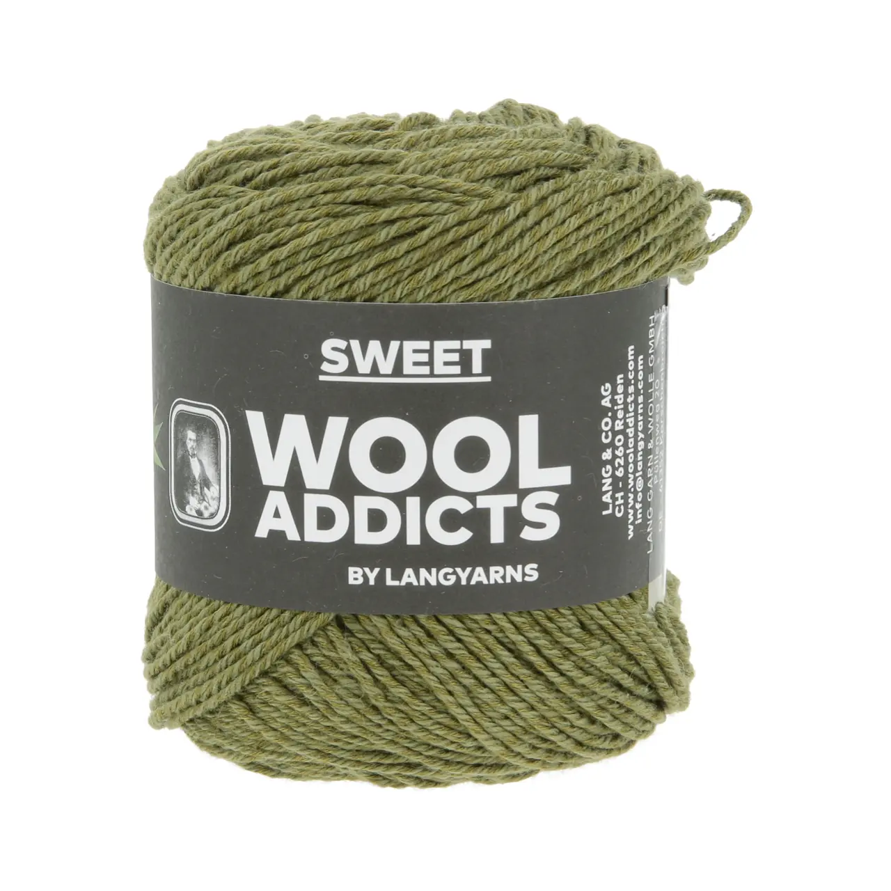 Sweet 117 Artichoke von Lang Yarns. Meet SWEET your new yarn crush. With 55% cotton and 45% bamboo viscose it’s got that silky shine and buttery-smooth feel that will have your needles swooning. And the drape you ask? Utterly irresistible.