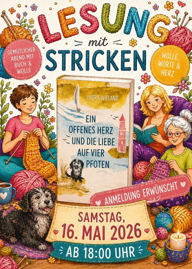 Lesung von Yngra Wieland mit Stricken