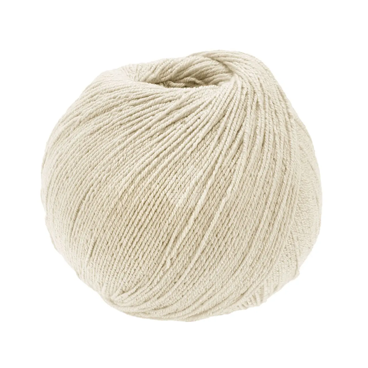 Meilenweit 100 Cotton Bamboo 11 Hellbeige von Lana Grossa. 4-fädiger Bambus-Sockenklassiker waschmaschinenfest