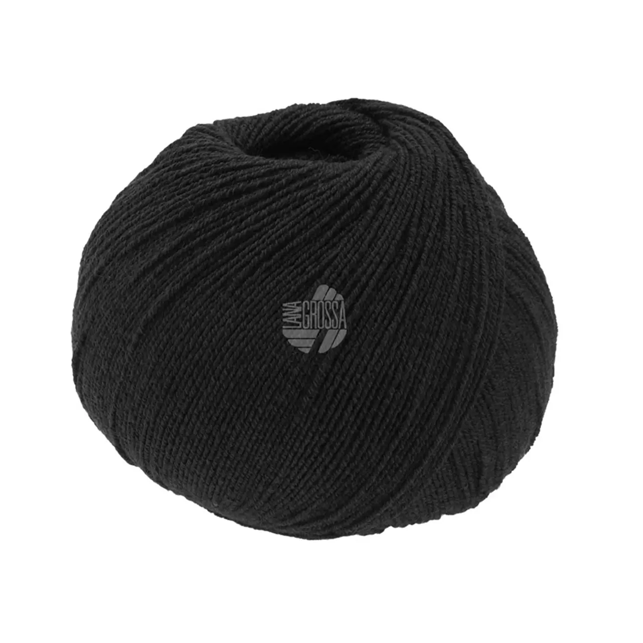 Meilenweit 100 Cotton Bamboo 16 Schwarz von Lana Grossa. 4-fädiger Bambus-Sockenklassiker waschmaschinenfest