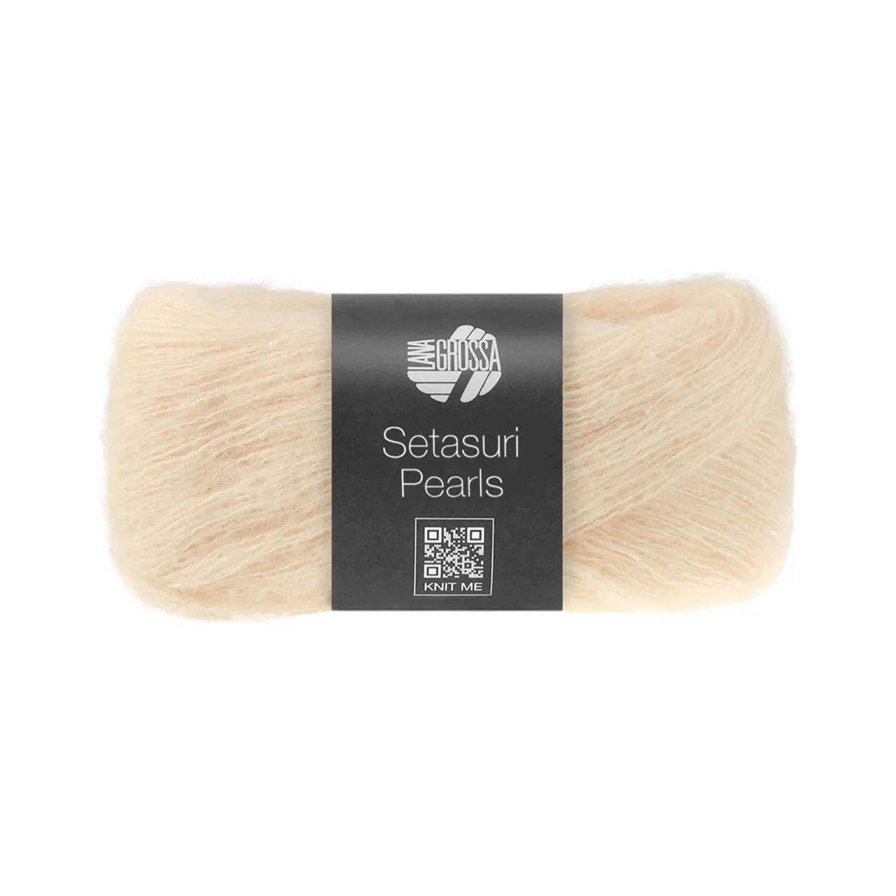 Setasuri Pearls 201 Hellbeige von Lana Grossa. Feines Lace-Garn aus Suri-Alpakafasern mit Seide und Glasperlen