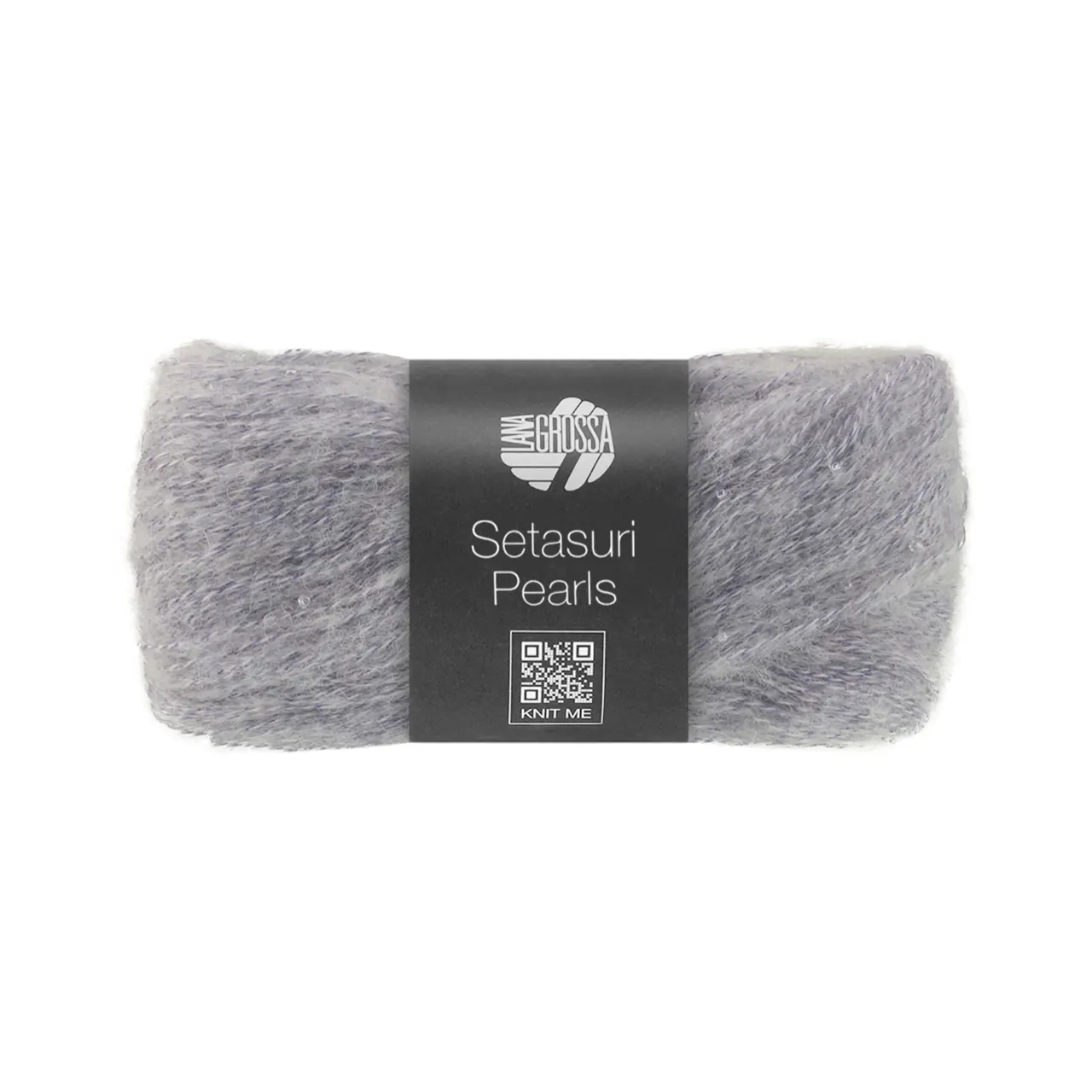 Setasuri Pearls 208 Veilchenblau von Lana Grossa. Feines Lace-Garn aus Suri-Alpakafasern mit Seide und Glasperlen