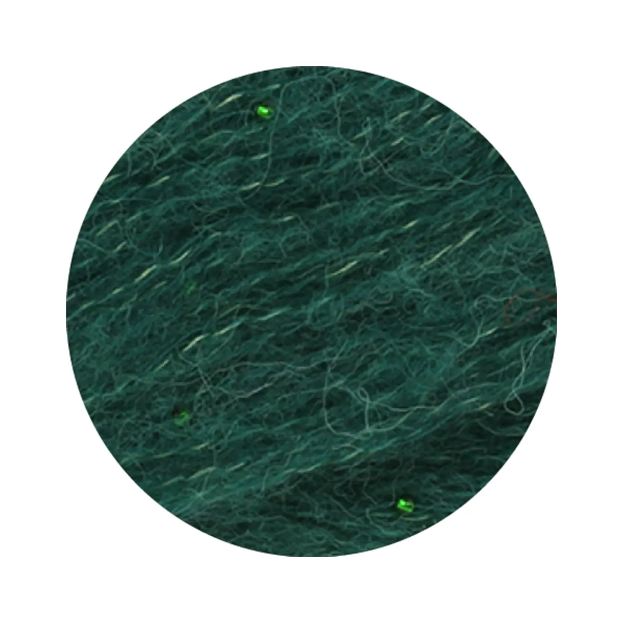 Setasuri Pearls 212 Opalgrün von Lana Grossa. Feines Lace-Garn aus Suri-Alpakafasern mit Seide und Glasperlen