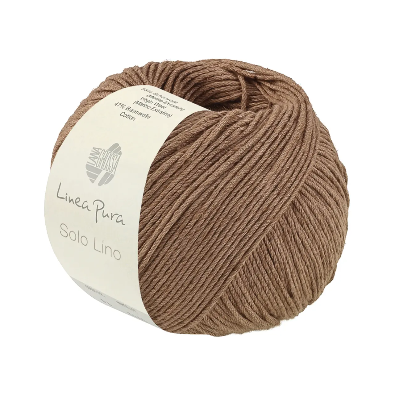 Solo Lino (Linea Pura) 81 Camel von Lana Grossa. Leinen-Look