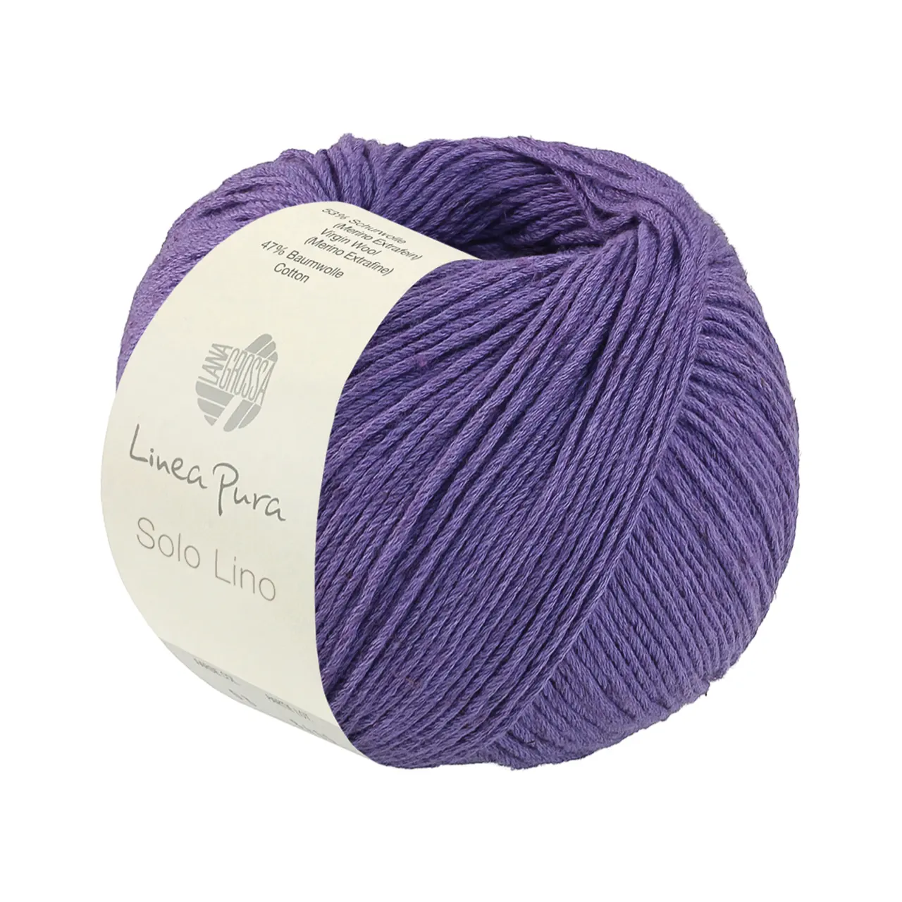 Solo Lino (Linea Pura) 84 Lavendel von Lana Grossa. Leinen-Look